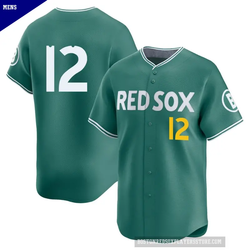 Men's No.12 Connor Wong Boston Red Sox Green Limited 2025 City Connect Jersey