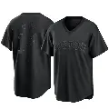 Men's No.14 Jim Rice Boston Red Sox Black Replica Pitch Fashion Jersey
