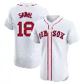 Men's No.18 Blake Sabol Boston Red Sox White Elite Home Patch Jersey