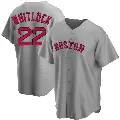 Men's No.22 Garrett Whitlock Boston Red Sox Gray Replica Road Jersey
