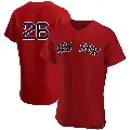 Men's No.26 Wade Boggs Boston Red Sox Red Authentic Alternate Team Jersey