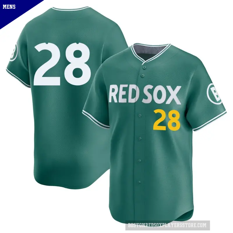 Men's No.28 Garrett Cooper Boston Red Sox Green Limited 2025 City Connect Jersey