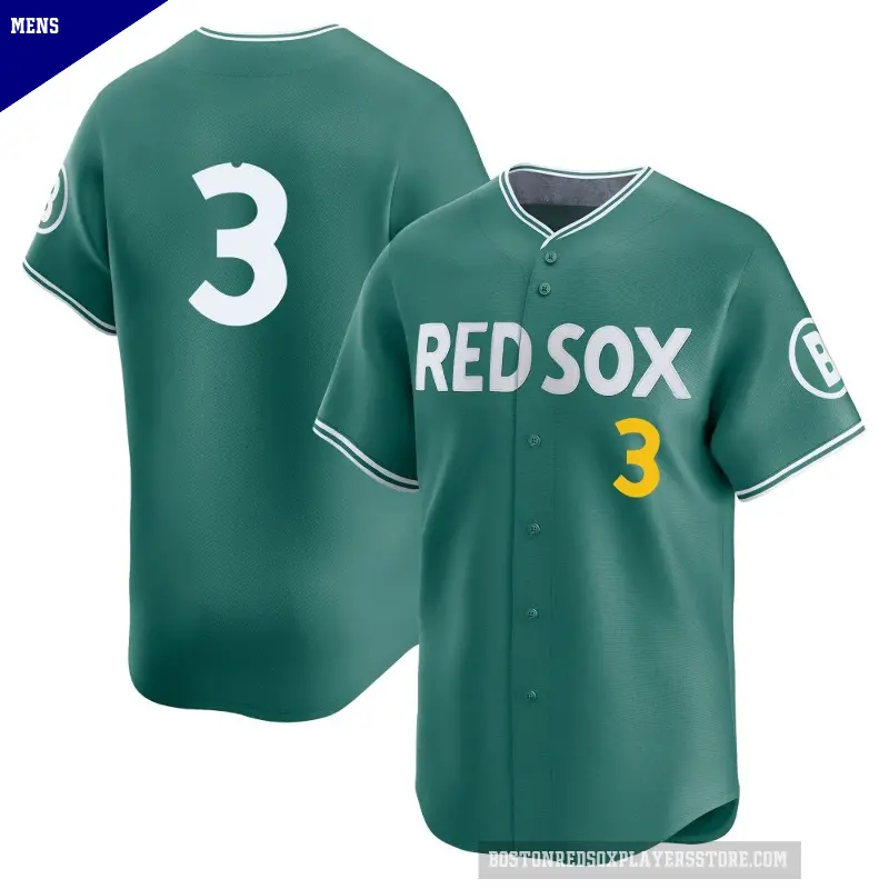Men's No.3 Babe Ruth Boston Red Sox Green Limited 2025 City Connect Jersey