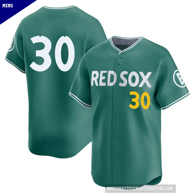 Men's No.30 Rob Refsnyder Boston Red Sox Green Limited 2025 City Connect Jersey