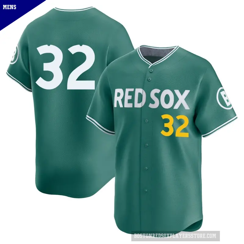 Men's No.32 Justin Wilson Boston Red Sox Green Limited 2025 City Connect Jersey