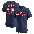 Men's No.36 Eduardo Nunez Boston Red Sox Navy Elite Alternate Jersey