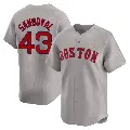 Men's No.43 Patrick Sandoval Boston Red Sox Gray Limited Away Jersey