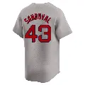 Men's No.43 Patrick Sandoval Boston Red Sox Gray Limited Away Jersey