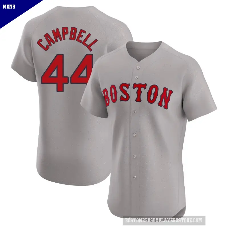Men's No.44 Isaiah Campbell Boston Red Sox Gray Elite Road Jersey