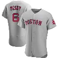 Men's No.6 Johnny Pesky Boston Red Sox Gray Authentic Road Jersey