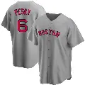 Men's No.6 Johnny Pesky Boston Red Sox Gray Replica Road Jersey