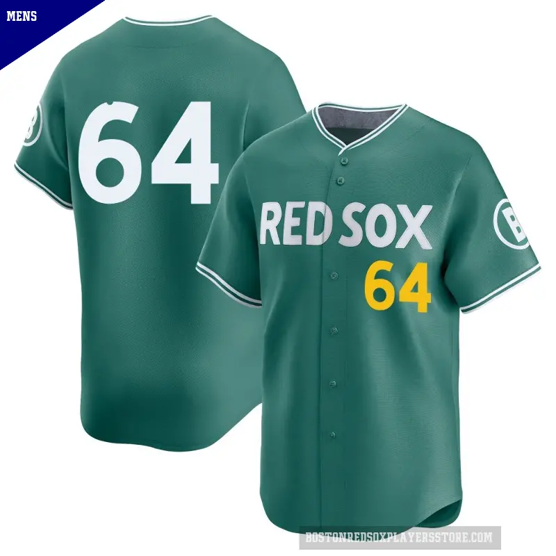 Men's No.64 Cooper Criswell Boston Red Sox Green Limited 2025 City Connect Jersey