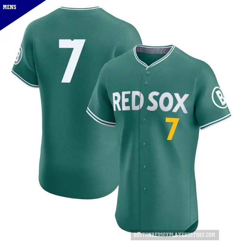 Men's No.7 Masataka Yoshida Boston Red Sox Green Elite 2025 City Connect Jersey