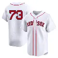 Men's No.73 Jamie Westbrook Boston Red Sox White Limited 2nd Home Jersey