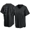 Men's No.93 Luis Perales Boston Red Sox Black Replica Pitch Fashion Jersey