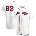 Men's No.93 Luis Perales Boston Red Sox White Authentic Home Team Jersey