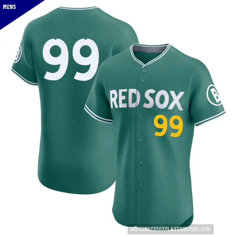 Men's No.99 Luis Guerrero Boston Red Sox Green Elite 2025 City Connect Jersey