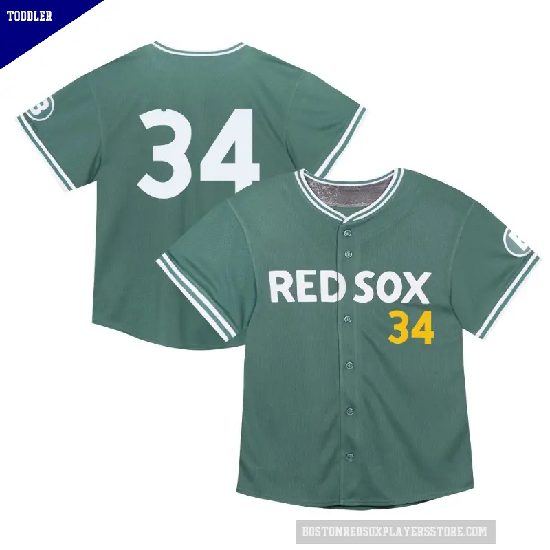 Toddler No.34 David Ortiz Boston Red Sox Green Limited 2025 City Connect Jersey