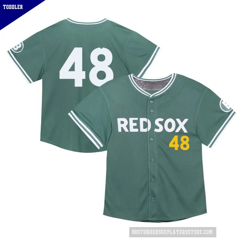 Toddler No.48 Chase Anderson Boston Red Sox Green Limited 2025 City Connect Jersey