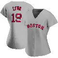 Women's No.19 Fred Lynn Boston Red Sox Gray Replica Road Jersey