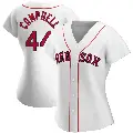 Women's No.44 Isaiah Campbell Boston Red Sox White Authentic Home Jersey