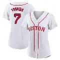 Women's No.7 Masataka Yoshida Boston Red Sox White Authentic 2021 Patriots' Day Jersey