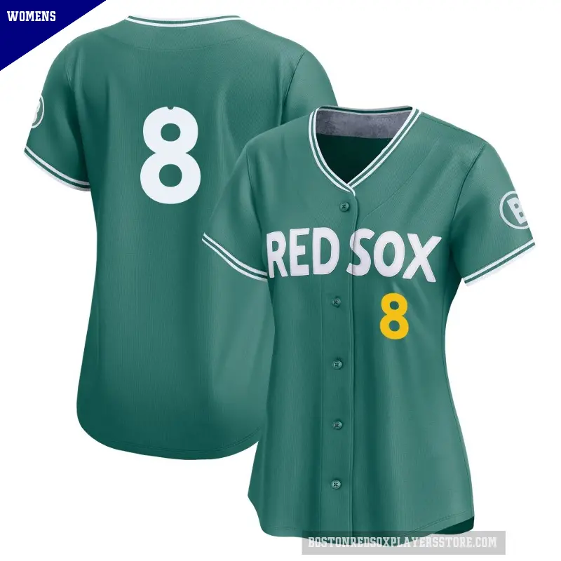 Women's No.8 Carl Yastrzemski Boston Red Sox Green Limited 2025 City Connect Jersey