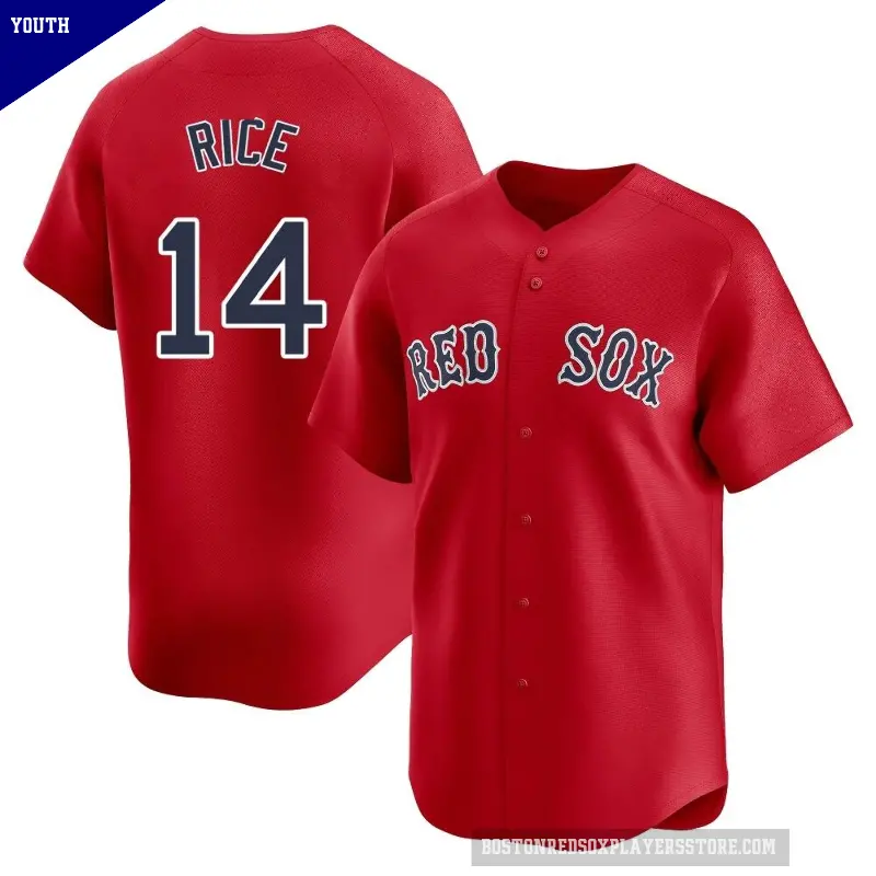 Youth No.14 Jim Rice Boston Red Sox Red Limited Alternate Jersey
