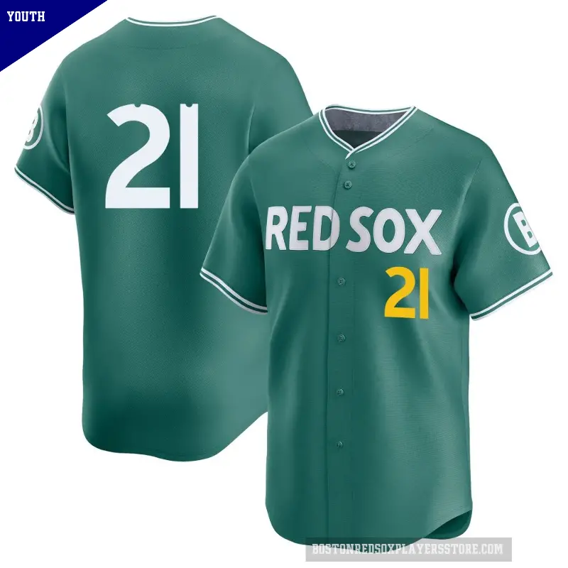 Youth No.21 Roger Clemens Boston Red Sox Green Limited 2025 City Connect Jersey