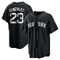 Youth No.23 Romy Gonzalez Boston Red Sox Black/White Replica Jersey