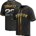 Youth No.23 Romy Gonzalez Boston Red Sox Gold Replica Black en Alternate Jersey