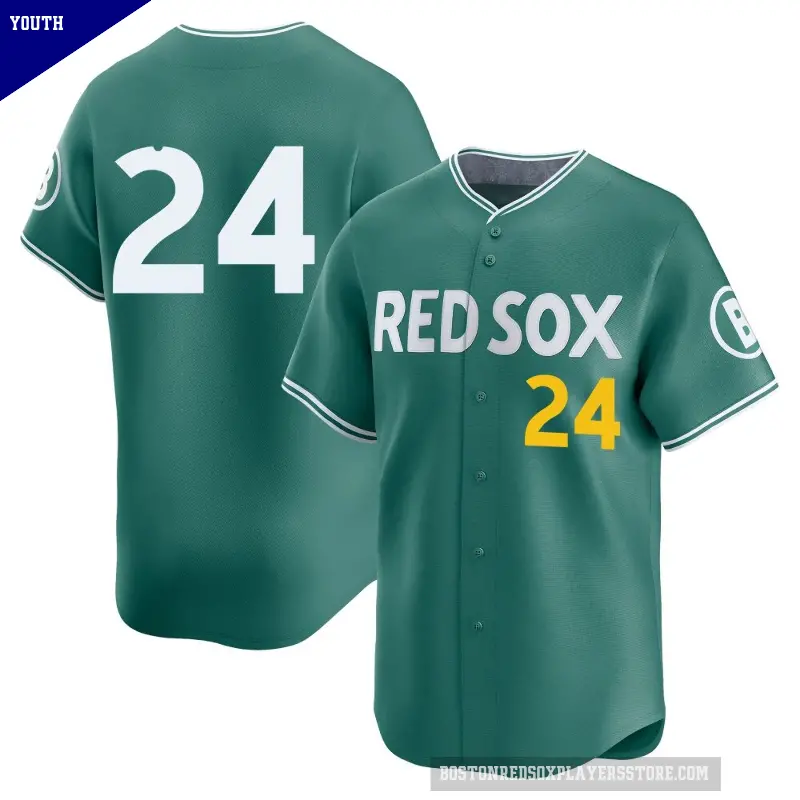 Youth No.24 Dwight Evans Boston Red Sox Green Limited 2025 City Connect Jersey