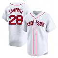 Youth No.28 Kristian Campbell Boston Red Sox White Limited Home Jersey