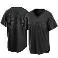 Youth No.33 Jason Varitek Boston Red Sox Black Replica Pitch Fashion Jersey