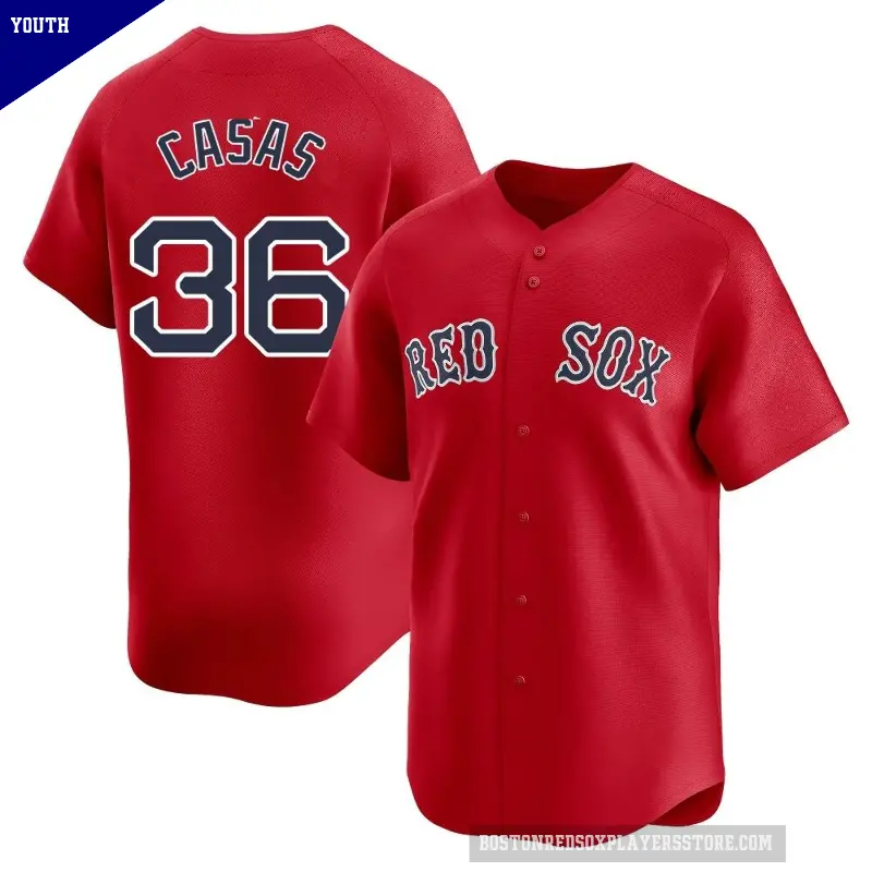 Youth No.36 Triston Casas Boston Red Sox Red Limited Alternate Jersey