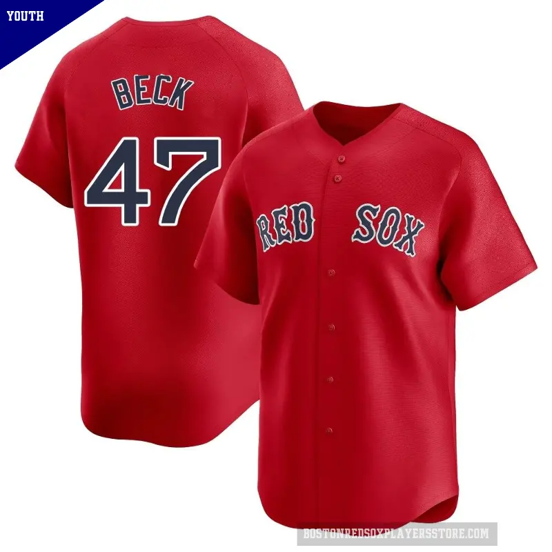 Youth No.47 Rod Beck Boston Red Sox Red Limited Alternate Jersey