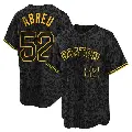 Youth No.52 Wilyer Abreu Boston Red Sox Black Replica Snake Skin City Jersey