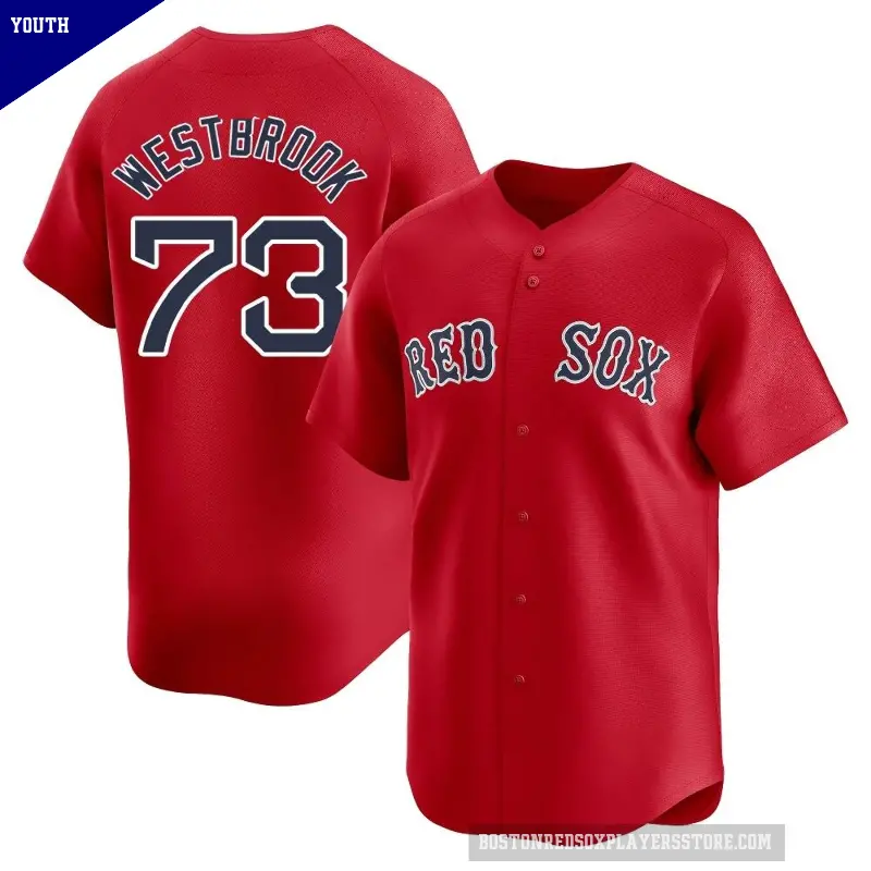 Youth No.73 Jamie Westbrook Boston Red Sox Red Limited Alternate Jersey