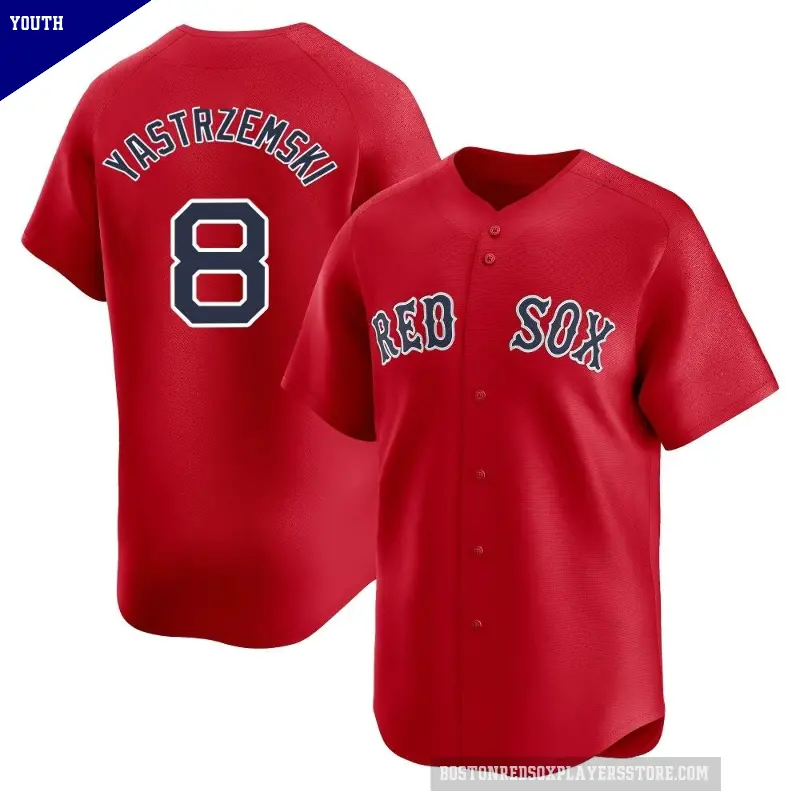 Youth No.8 Carl Yastrzemski Boston Red Sox Red Limited Alternate Jersey